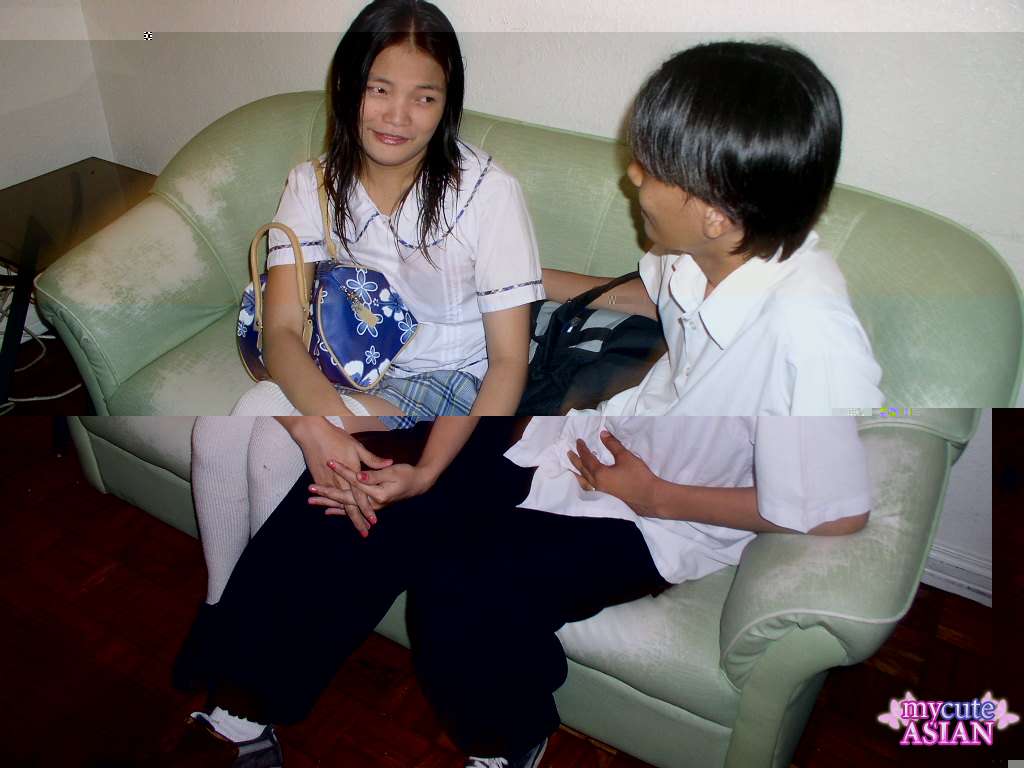 Asian Schoolgirl Fucks Her Boyfriend After Class In White Knee Socks