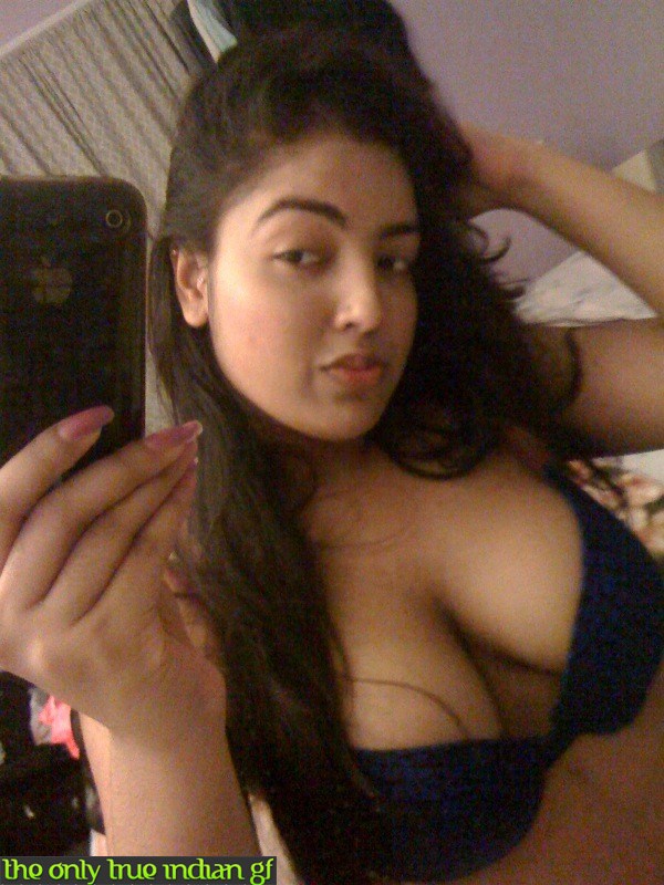 Busty Indian girl with long hair changes her bras during self shots foto porno #428487451