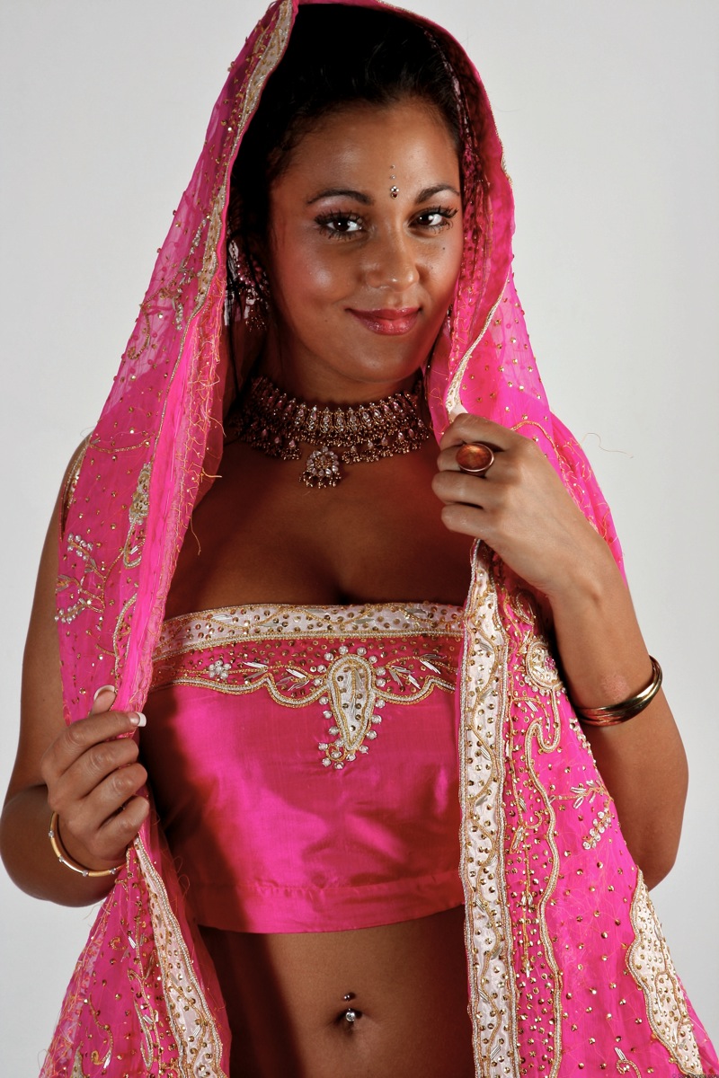 Indian female Keira unveils her big natural tits in bikini bottoms porn photo #423908750