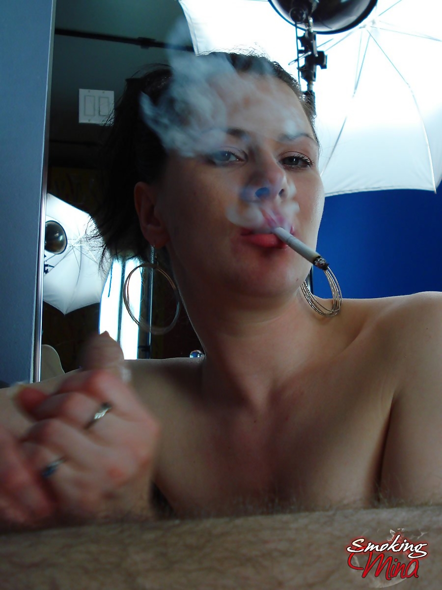 Brunette chick smokes while licks and sucking on a large cock foto porno #423401983 | Smoking Mina Pics, Smoking Mina, Smoking, porno móvil