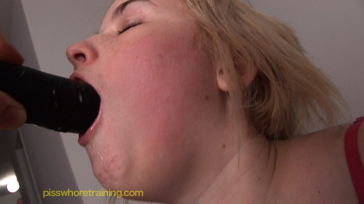 Big boob blonde is forced to gag on a black dildo 色情照片 #423290962 | Piss Whore Training Pics, Face, 手机色情