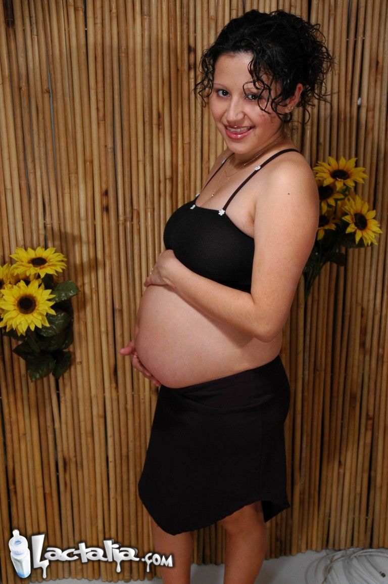 Pregnant Latina with big natural tits foto porno #428854865