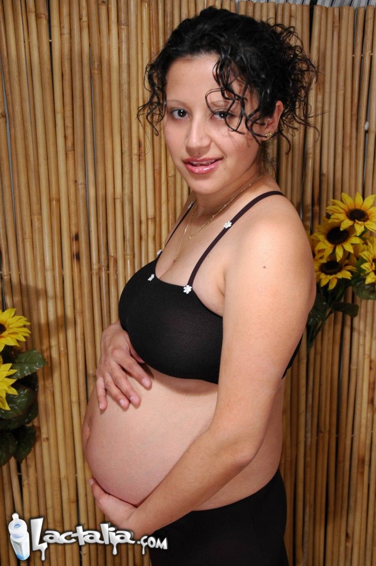 Pregnant Latina with big natural tits foto porno #428854883