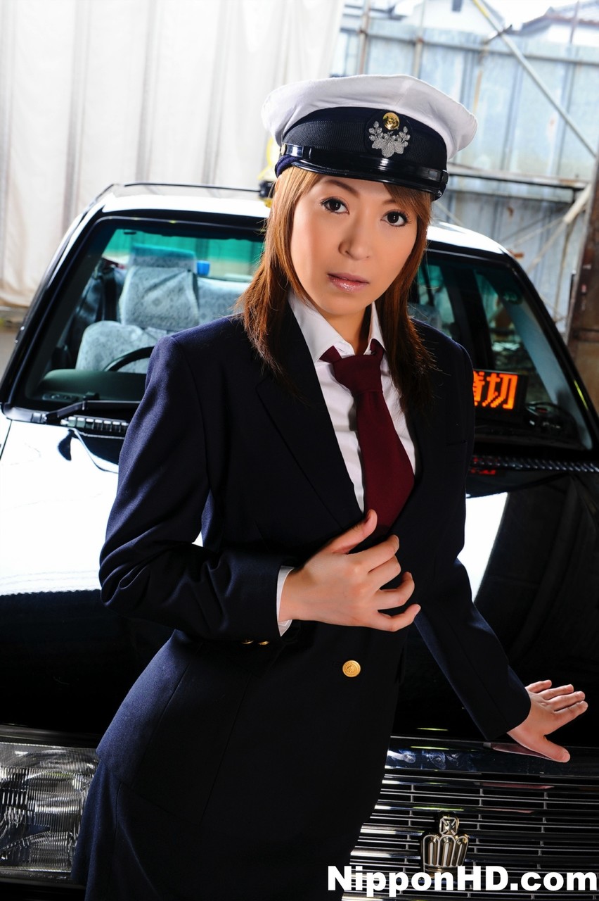 Female Japanese taxi driver unbuttons her blouse during upskirt action porn photo #425092691 | Japanese, mobile porn