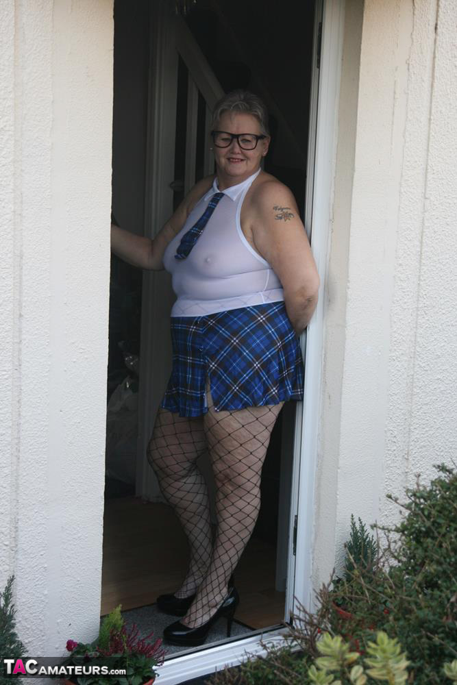 Fat granny Valgasmic Exposed steps outside in slutty schoolgirl clothing foto porno #424842332 | TAC Amateurs Pics, Valgasmic Exposed, Granny, porno ponsel