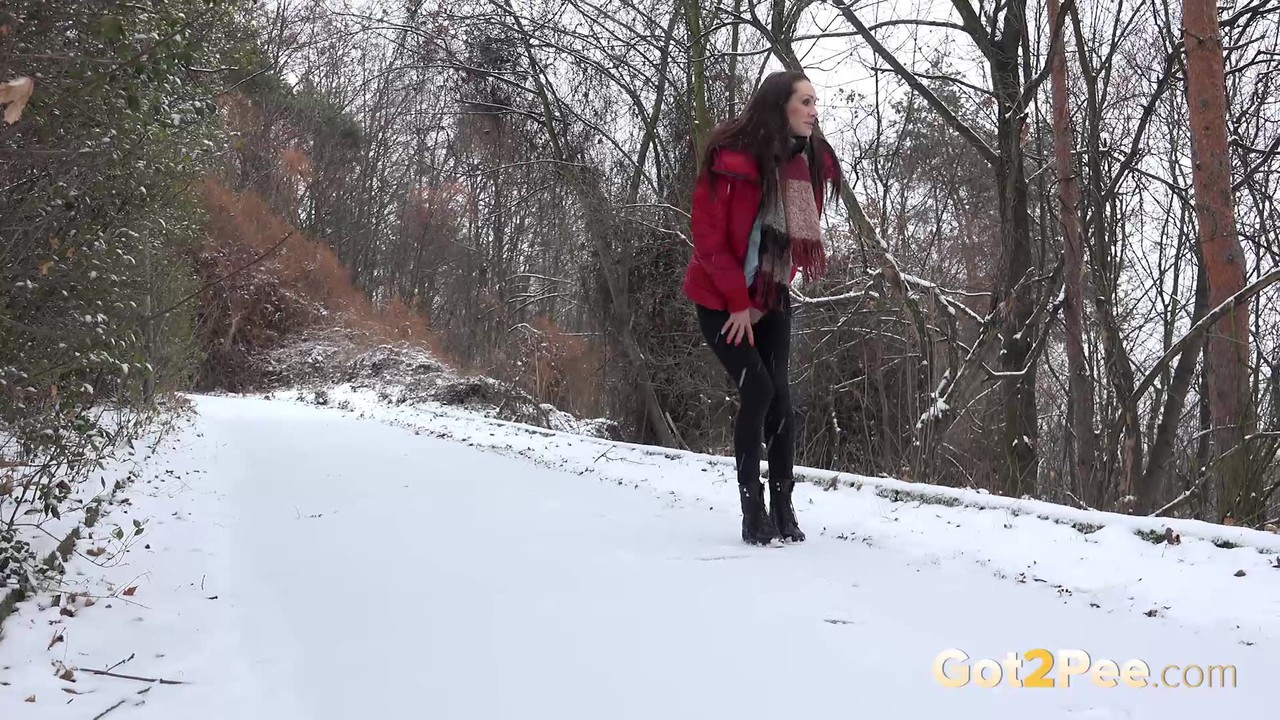 Cynthia Vellons melts the snow as she pees outside porn photo #425533743 | Got 2 Pee Pics, Cynthia Vellons, Pissing, mobile porn