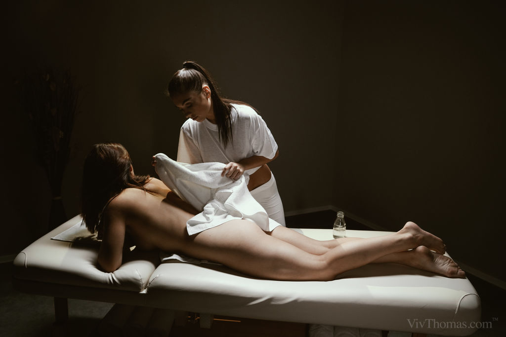Hot teens Sabrisse and Petra F have lesbian sex during a massage porno fotoğrafı #425323825