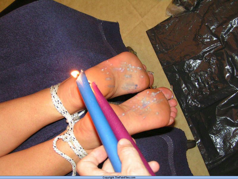 The Pain Files utilized hot candle wax to stimulate the feet.