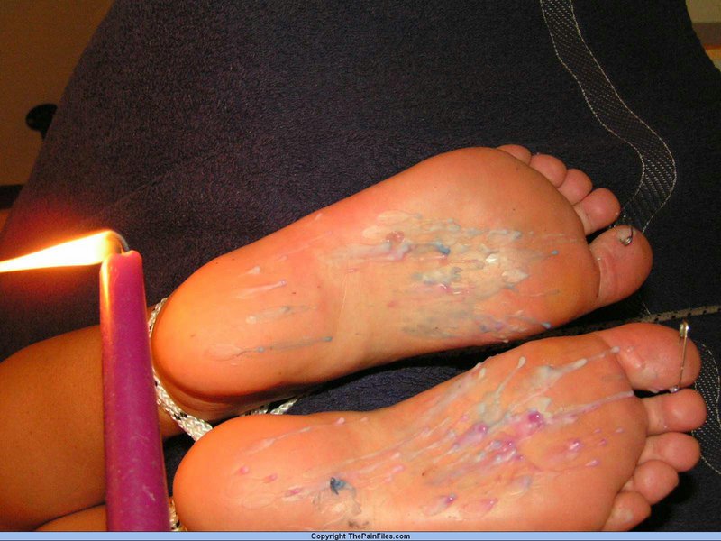 For hot feet, The Pain Files uses candle wax.