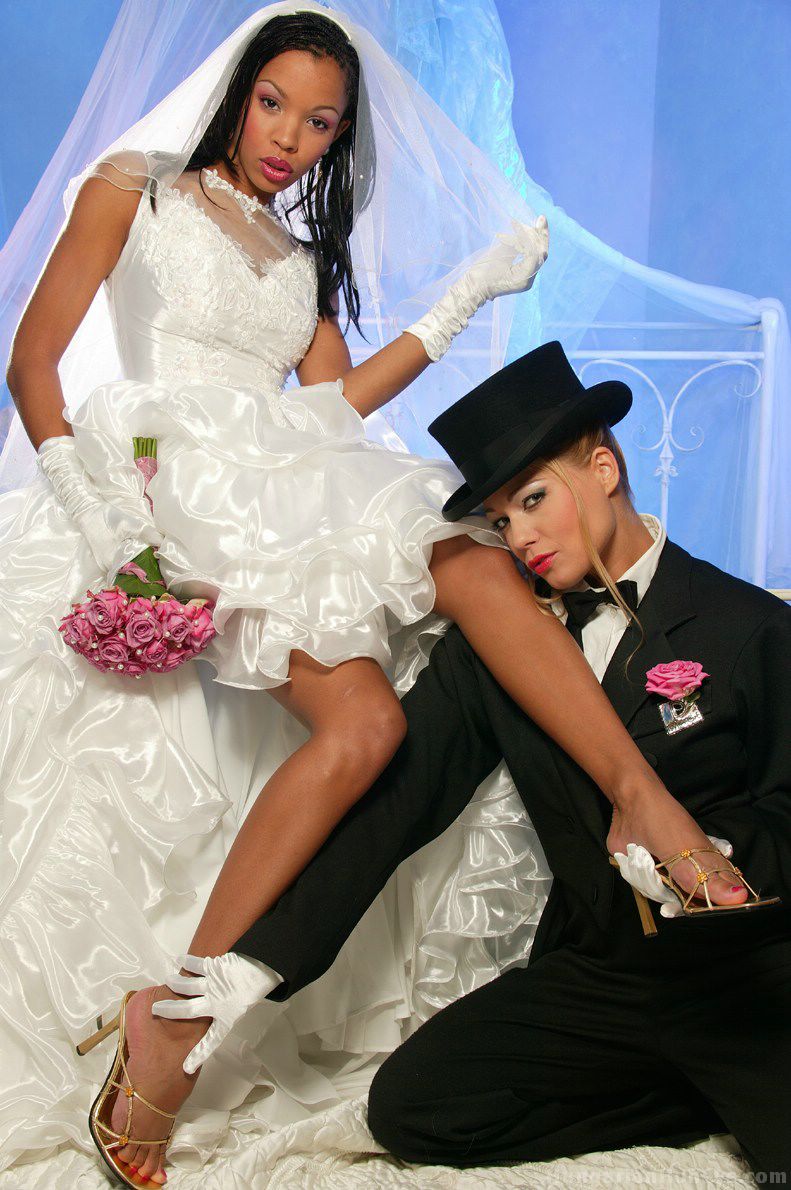 Hot interracial lesbians begin to disrobe for sex after being married порно фото #428941810 | Hungarian Honeys Pics, Wedding, мобильное порно