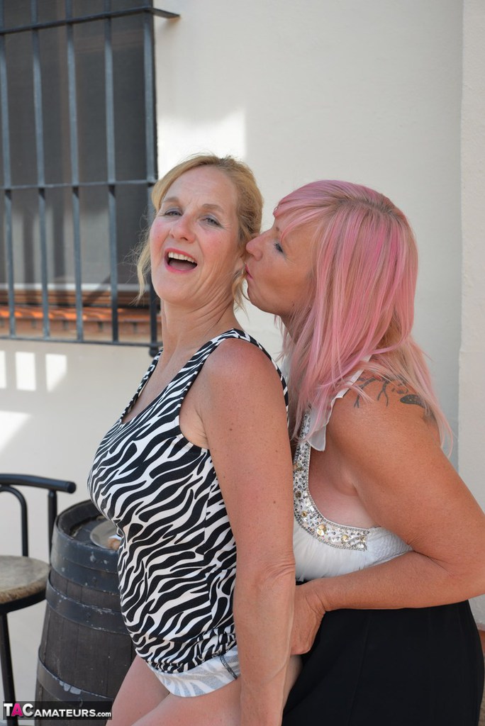 Meanwhile, a young woman named Melody and her homosexual partner are enjoying wine and dancing around outside in the sun on the patio.