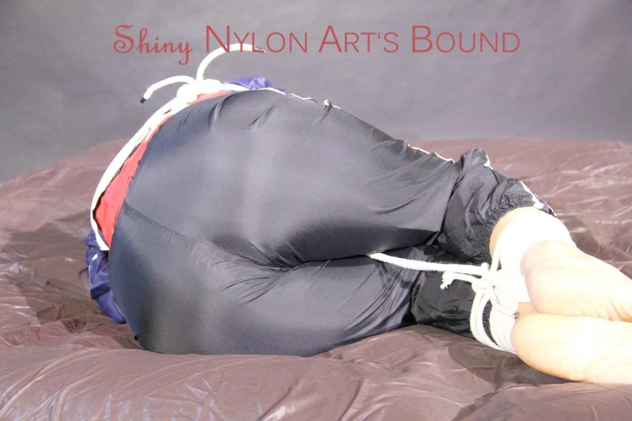 SANDRA tied, gagged and hooded with ropes on a bed wearing a supersexy Porno-Foto #426630926 | Shiny Nylon Arts Bound Pics, Sports, Mobiler Porno