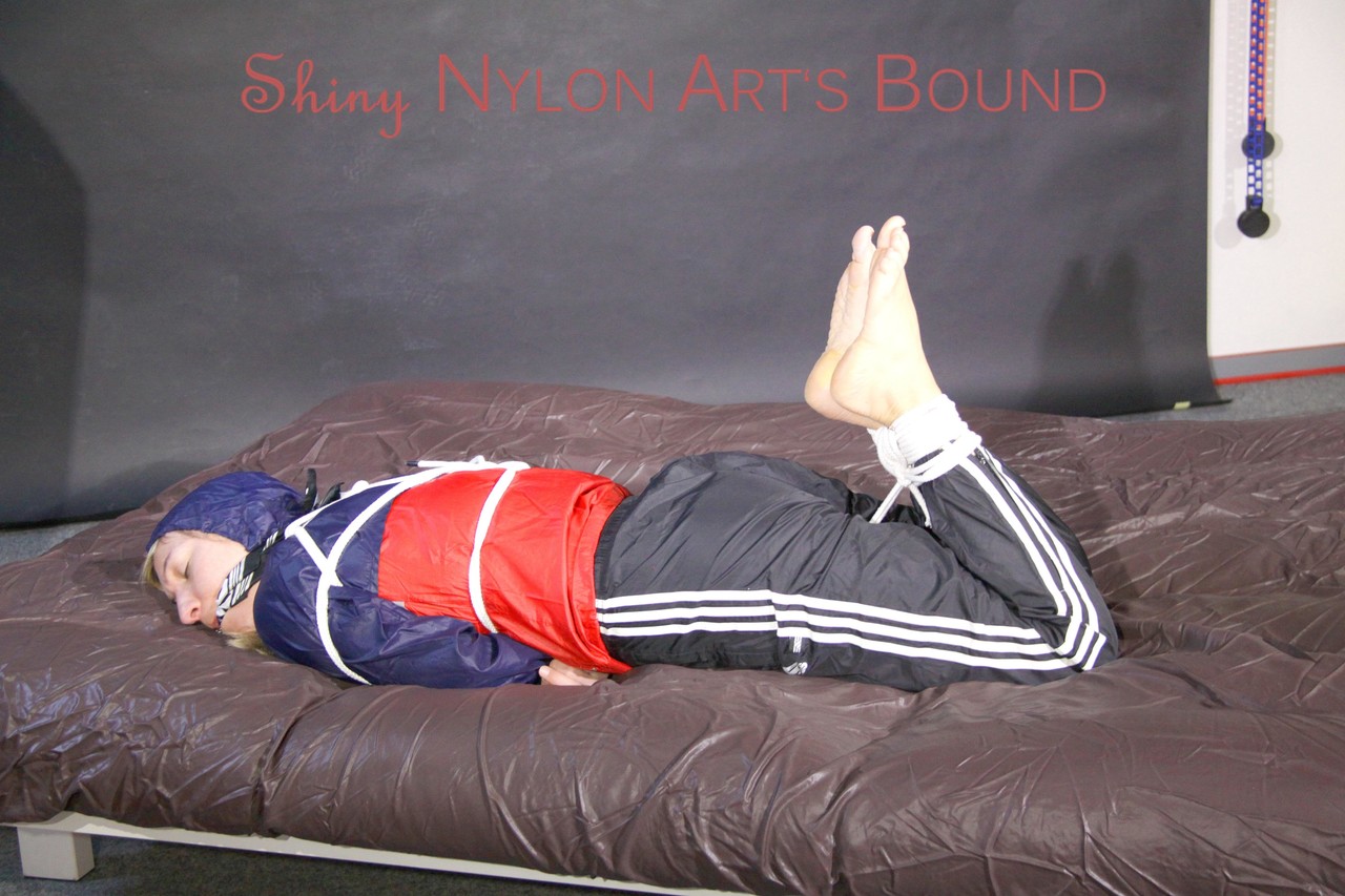SANDRA tied, gagged and hooded with ropes on a bed wearing a supersexy ポルノ写真 #426630934 | Shiny Nylon Arts Bound Pics, Sports, モバイルポルノ