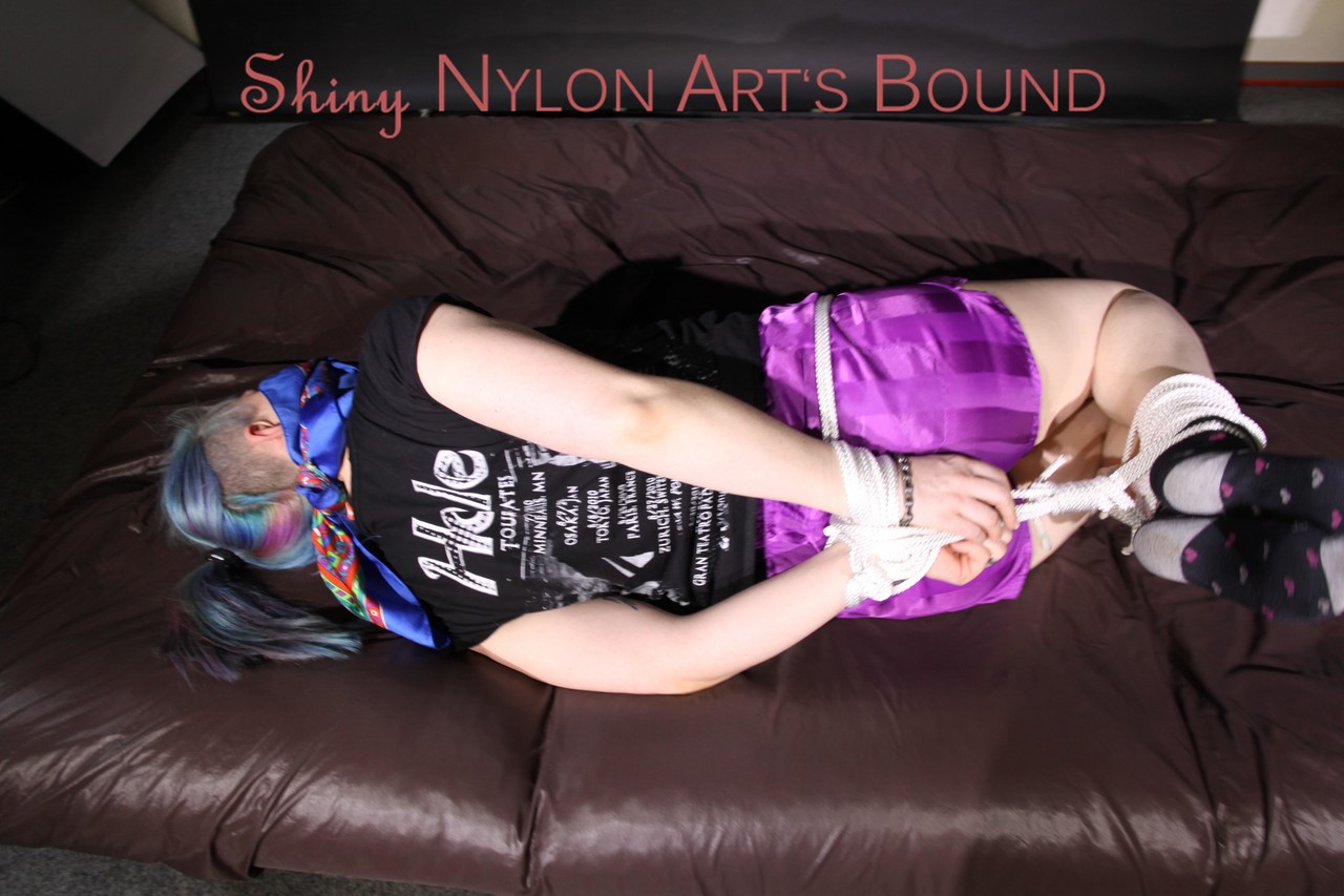 Mara tied and gagged with ropes and a clothgag on bed wearing a sexy purple zdjęcie porno #427584894 | Shiny Nylon Arts Bound Pics, Clothed, mobilne porno