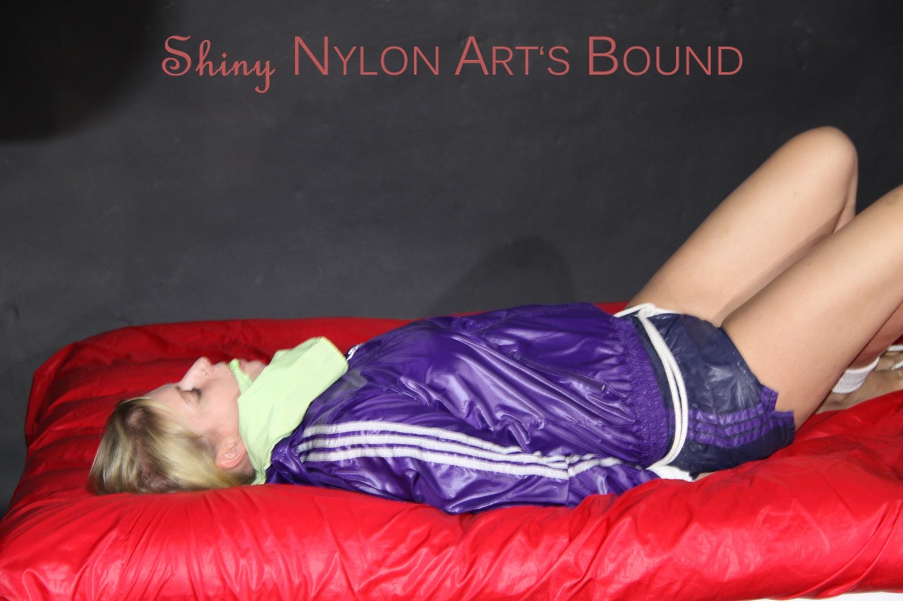 Sexy Pia being tied and gagged with ropes and a clothgag on a bed wearing a Porno-Foto #427517145 | Shiny Nylon Arts Bound Pics, Sports, Mobiler Porno