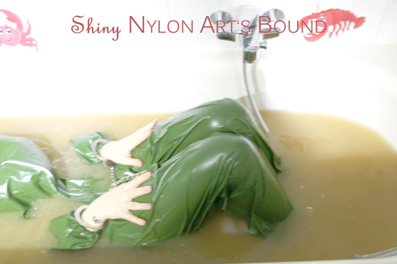 MARA ties and gagges herself in a bath tub cuffs and a cloth gag wearing a 포르노 사진 #426787804 | Shiny Nylon Arts Bound Pics, Fetish, 모바일 포르노
