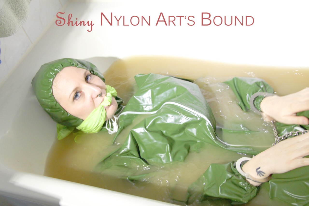 MARA ties and gagges herself in a bath tub cuffs and a cloth gag wearing a 포르노 사진 #426787805 | Shiny Nylon Arts Bound Pics, Fetish, 모바일 포르노