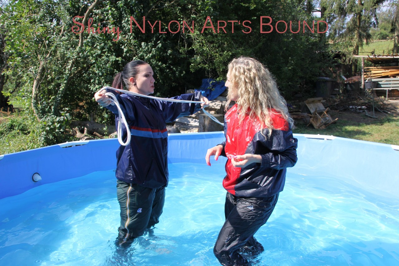 Watching Jill while she ties and gagges Sophie in a swimming pool both wearing порно фото #426346298 | Shiny Nylon Arts Bound Pics, Sports, мобильное порно