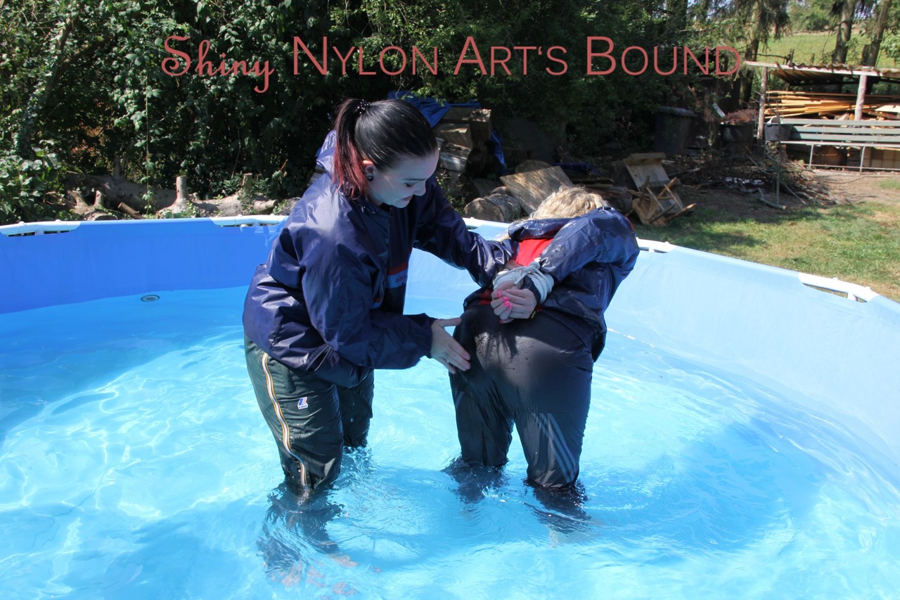 Watching Jill while she ties and gagges Sophie in a swimming pool both wearing порно фото #425534557 | Shiny Nylon Arts Bound Pics, Sports, мобильное порно