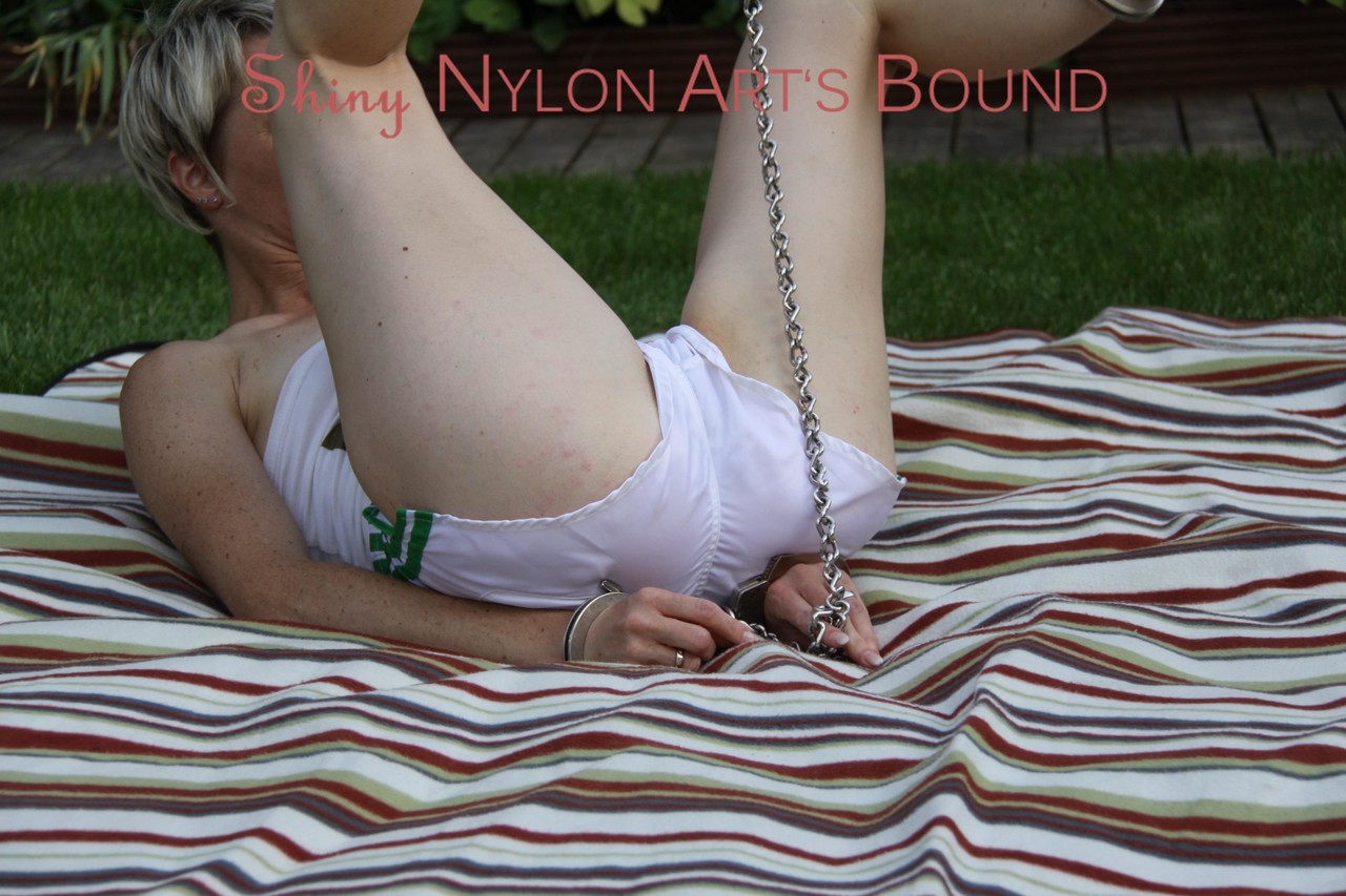 Watching Sonja wearing a hot white shiny nylon shorts and a white top bound porn photo #425423863 | Shiny Nylon Arts Bound Pics, Outdoor, mobile porn