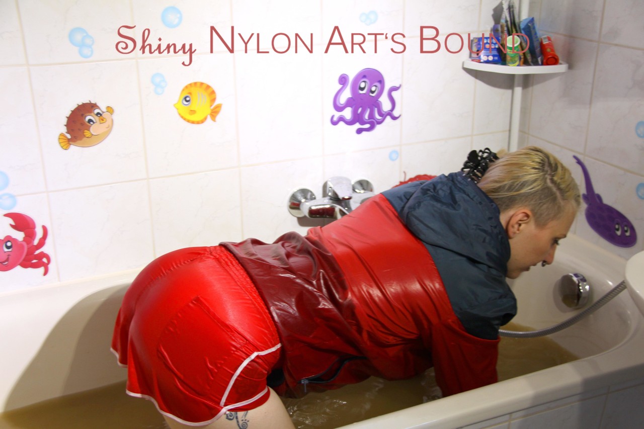 Mara lying in a bath tub with muddy water ties and gagges herself with cuffs 포르노 사진 #426455047 | Shiny Nylon Arts Bound Pics, Clothed, 모바일 포르노