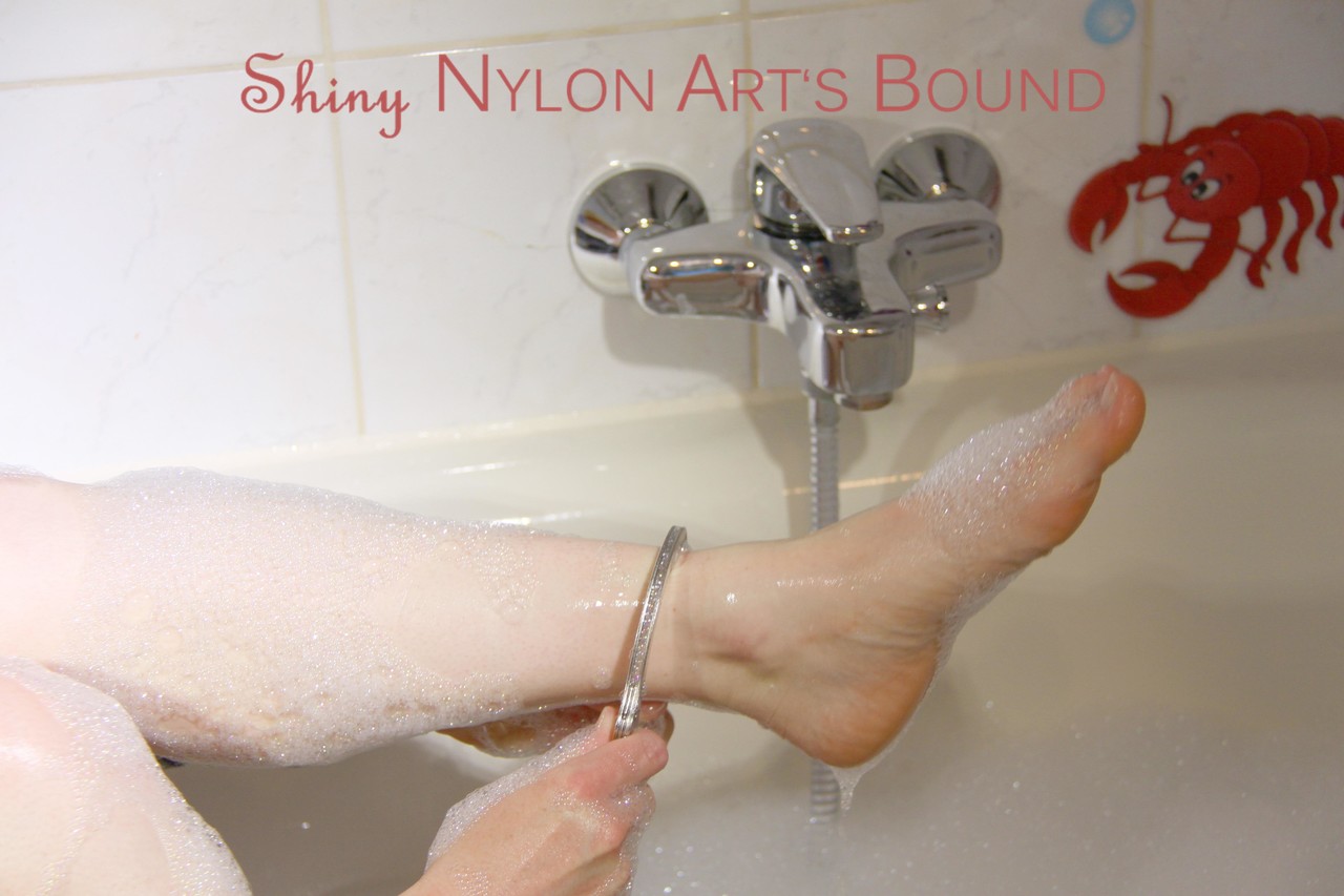 Sonja ties and gagges herself with cuffs in the bath tub wearing a sexy black foto porno #424937954 | Shiny Nylon Arts Bound Pics, Clothed, porno móvil