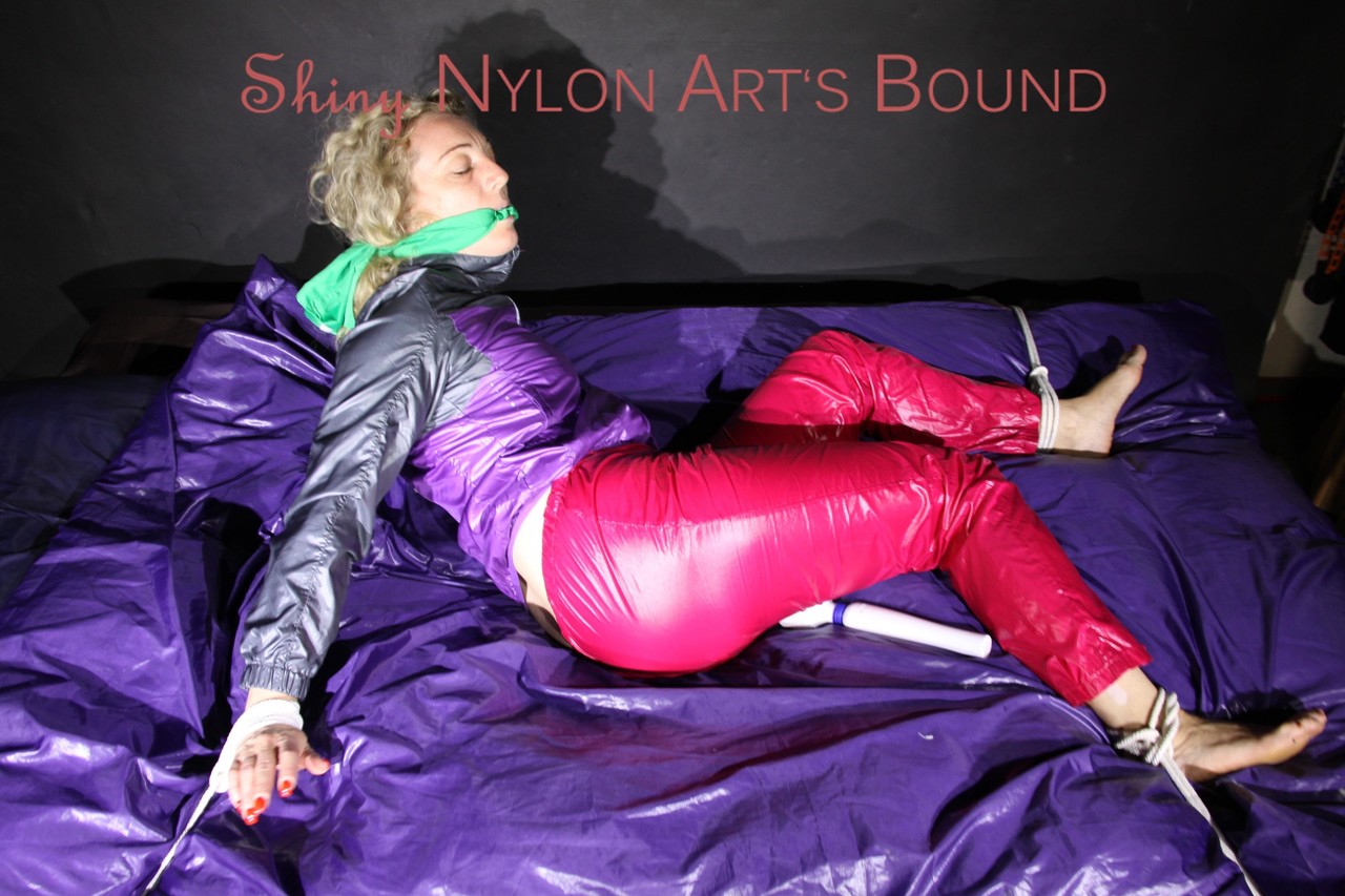 Sexy Sophie tied and gagged on a bed with ropes and a clothgag wearing a ポルノ写真 #423249513 | Shiny Nylon Arts Bound Pics, Clothed, モバイルポルノ