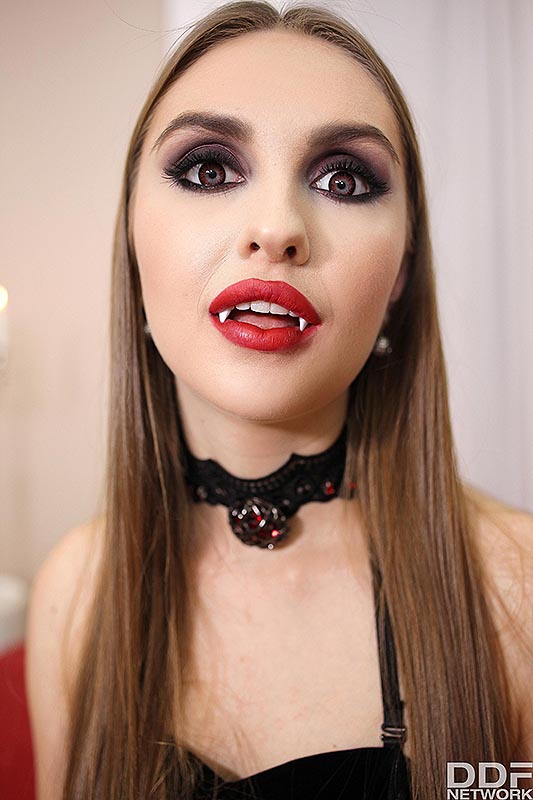 Goth girl Lena Reif sits atop her guy's dick after seducing him with her fangs porn photo #427930245 | Hands on Hardcore Pics, Lena Reif, Reality, mobile porn