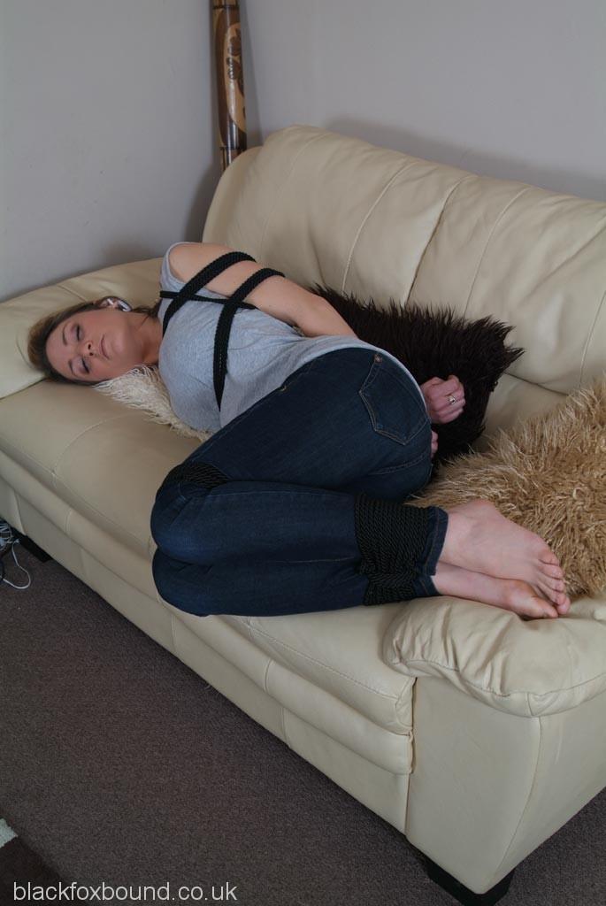 Clothed girl struggles on a loveseat while cleave gagged and hogtied foto porno #426117199 | Black Fox Bound Pics, BDSM, porno ponsel