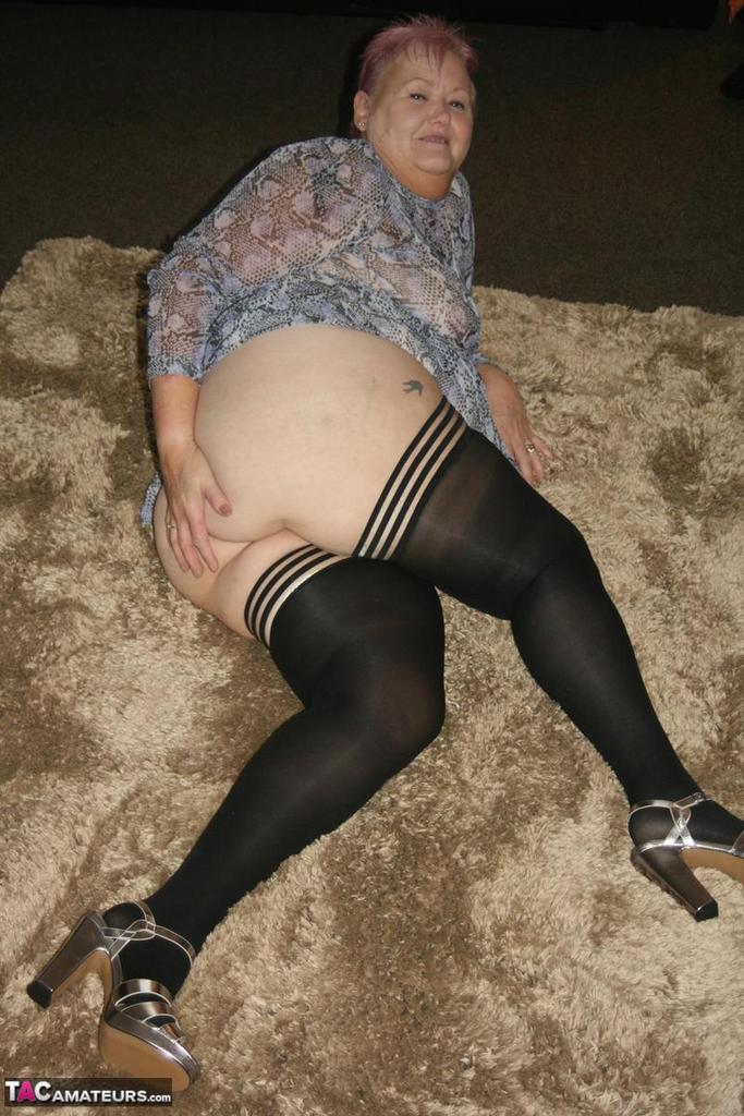 Old fatty Valgasmic Exposed exposes her huge ass in black stockings and heels порно фото #423888459 | TAC Amateurs Pics, Valgasmic Exposed, Granny, мобильное порно
