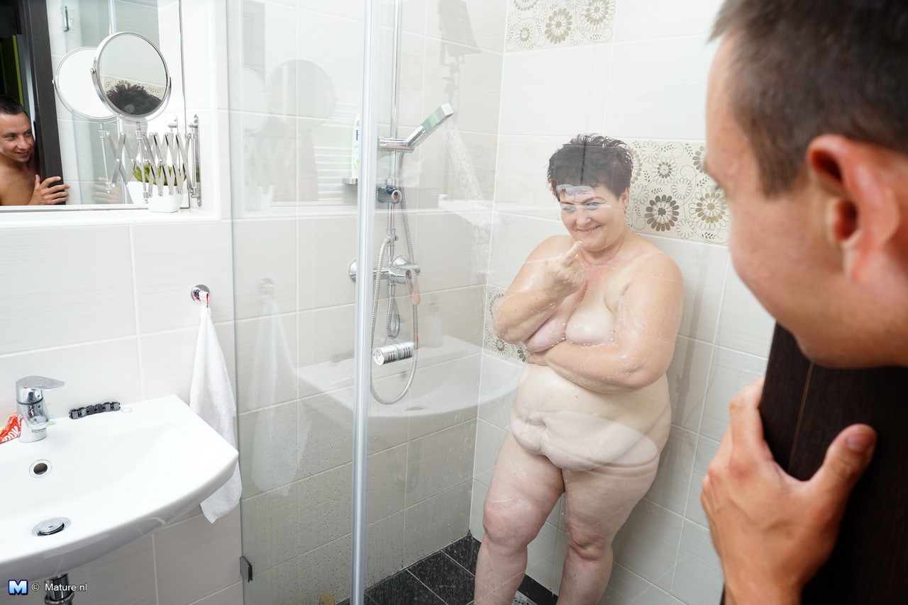 Mature BBW gets caught showering before sex with her younger lover порно фото #426502816 | Mature NL Pics, Rosa M, Chubby, мобильное порно