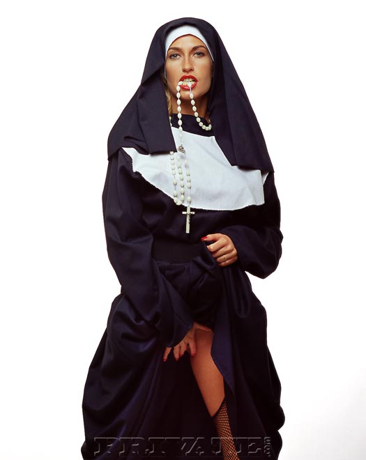 Naughty nun prays to her God after masturbating her virgin pussy 色情照片 #424532229