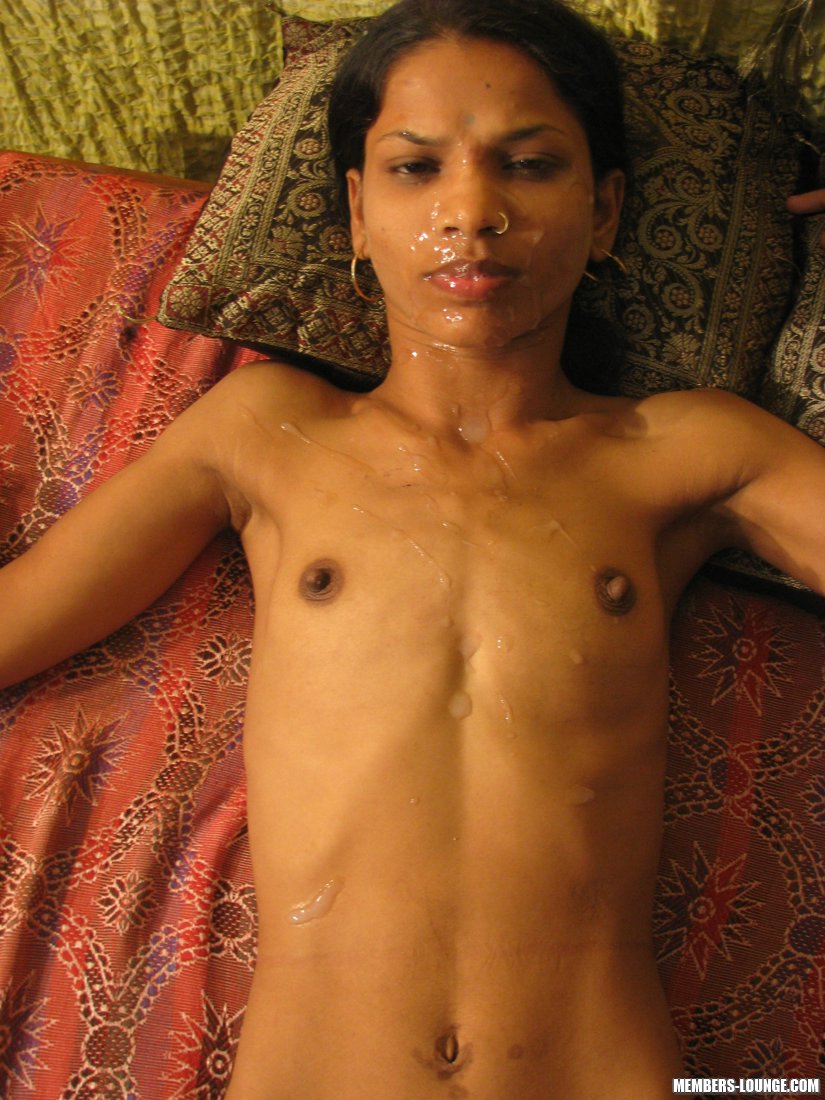 Indian Sex Lounge Tiny Tits gets Facial porn photo #423913156