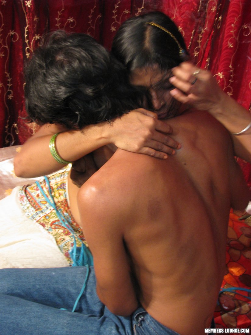 Indian Woman Unleashes Her Natural Breasts Before Kissing Her Lover