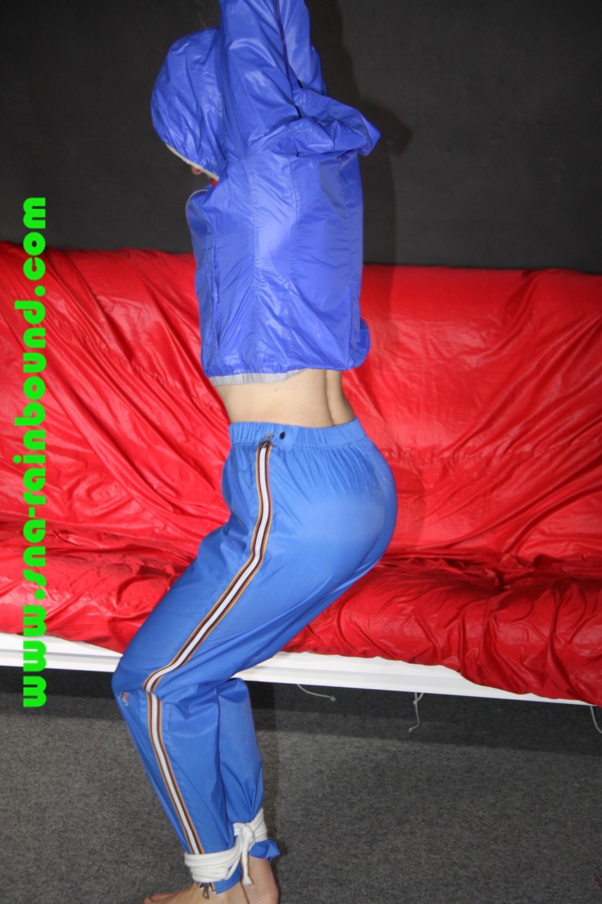 Sexy Sonja being tied and gagged overhead with ropes wearing a sexy blue shiny foto porno #422734505 | Sna Rain Bound Pics, Clothed, porno móvil