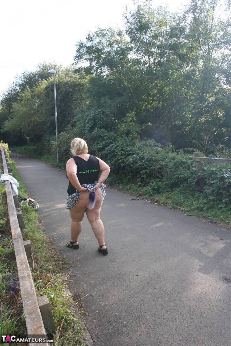 Overweight UK blonde Lexie Cummings shows her tail butt plug in the outdoors porn photo #422507010 | TAC Amateurs Pics, Lexie Cummings, Butt Plug, mobile porn
