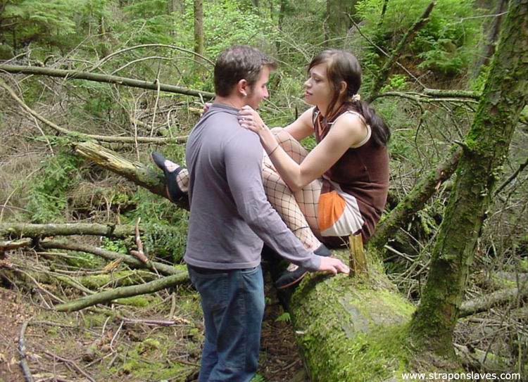 Young brunette has her boyfriend suck her strapon cock while in the woods porn photo #426720795 | Strapon Slaves Pics, Strapon, mobile porn