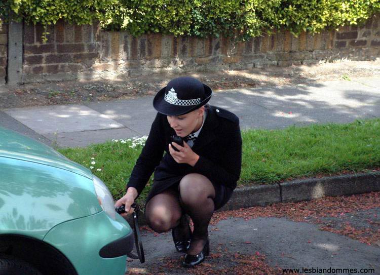 Redheaded woman indulges in lesbian foreplay with a British policewoman porno foto #425324559