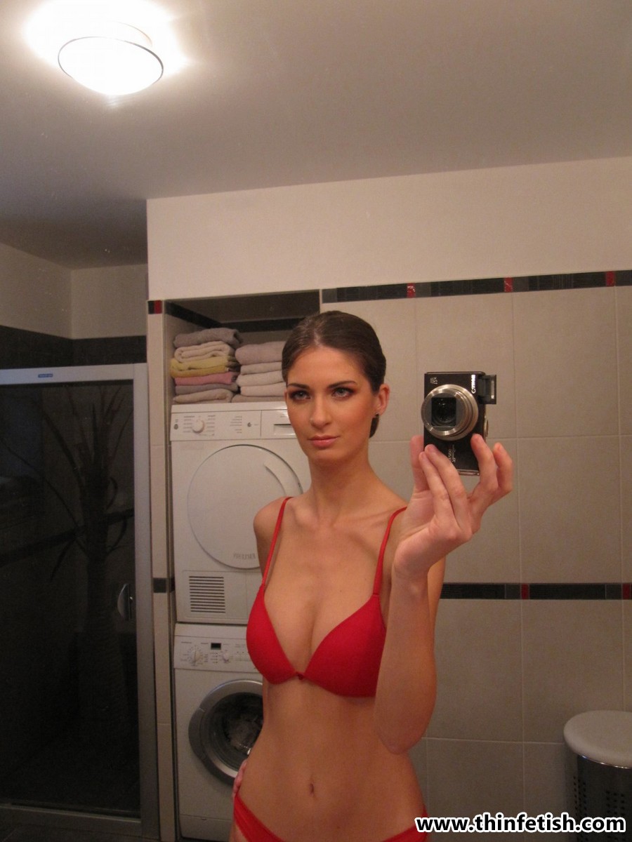 Skinny girl with big tits gets naked for a close-up of her cunt porno fotoğrafı #426183383
