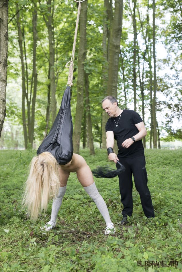 Blonde girl Candee Licious sucks a cock after being caned during BDSM action porn photo #425663228 | Subspace Land Pics, Candee Licious, Bondage, mobile porn