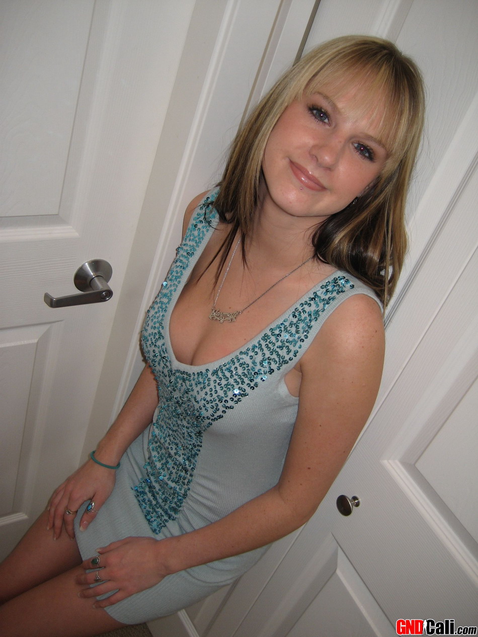 Dirty blonde amateur grabs her boobs after freeing them from a dress porn photo #423757654 | GND Cali Pics, Skirt, mobile porn