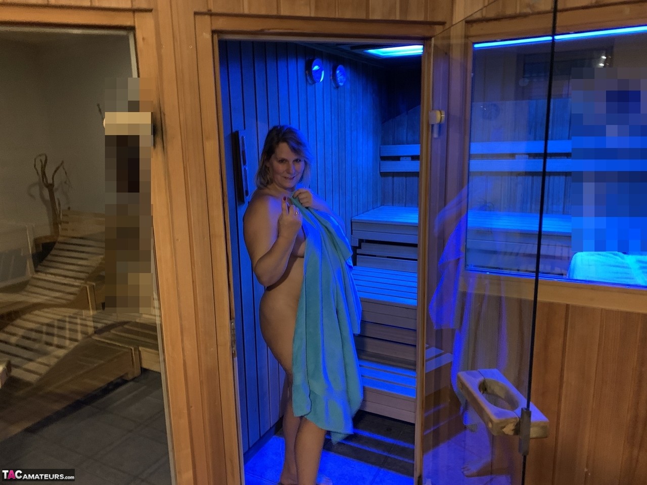 Middle-aged blonde Sweet Susi covers herself with a towel after sauna action ポルノ写真 #425230629 | TAC Amateurs Pics, Sweet Susi, Mature, モバイルポルノ