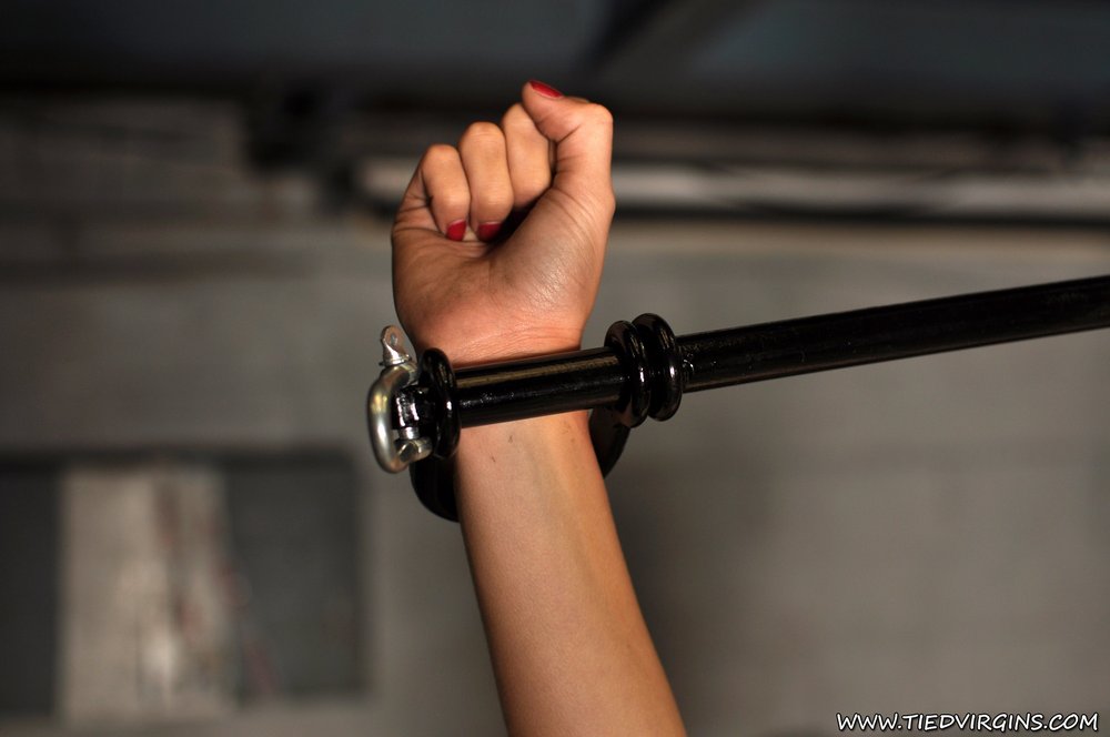 Topless blonde sports a ball gag while restrained to spreader bars ポルノ写真 #427443690 | Tied Virgins Pics, POV, モバイルポルノ