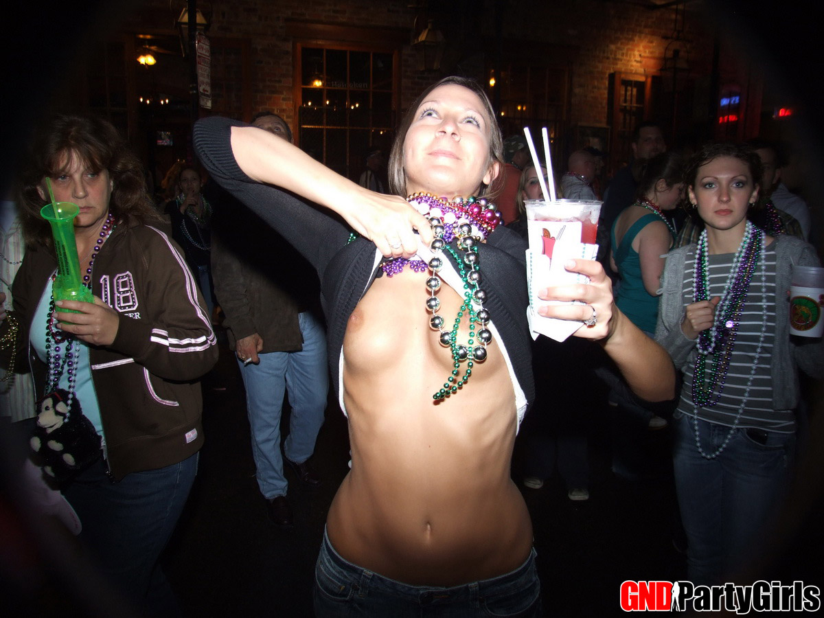 Inebriated Girls Expose Their Breasts During An Outdoor Gathering
