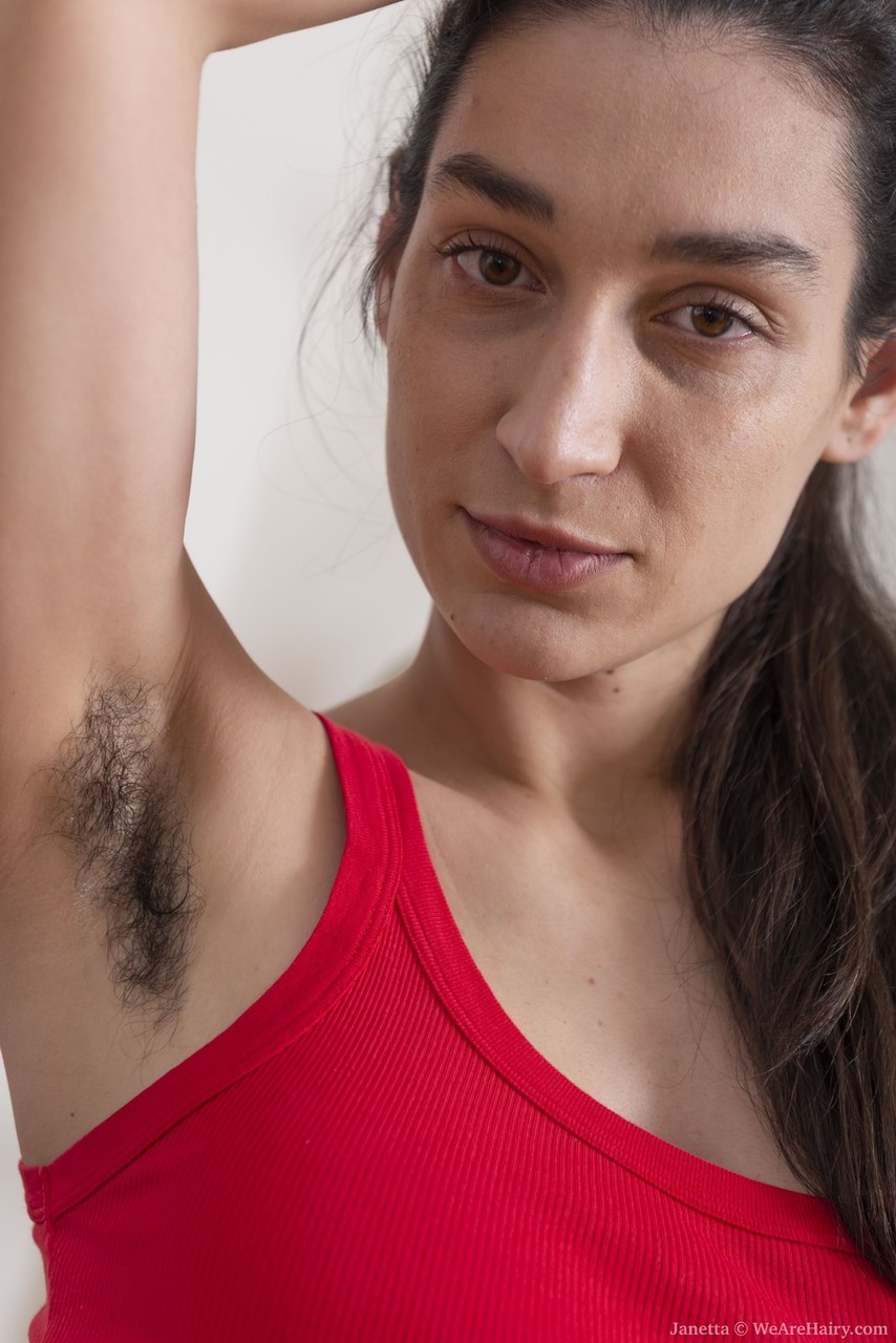 Amateur model Janetta displays her hairy underarms and natural pussy foto porno #424230993 | We Are Hairy Pics, Janetta, Socks, porno ponsel