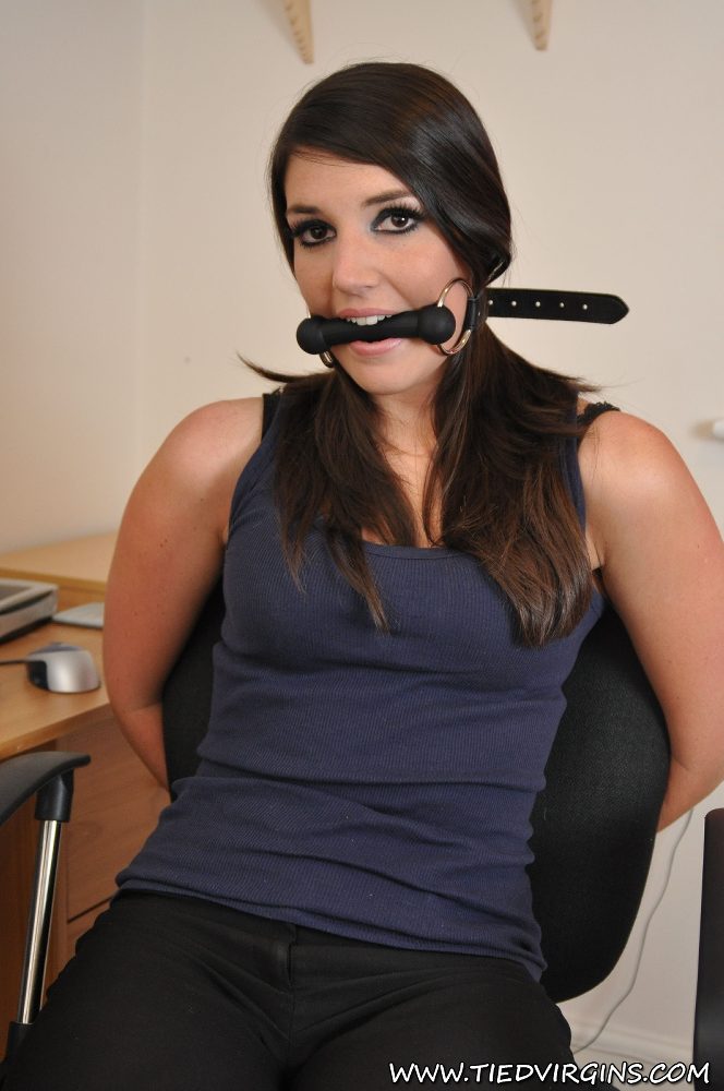Bound and taped Sapphire is restrained at the office foto porno #427413400 | Tied Virgins Pics, Secretary, porno ponsel