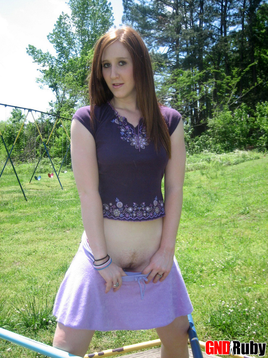 Cute teen Ruby flashes her tits in the park photo porno #426829297 | GND Ruby Pics, Upskirt, porno mobile