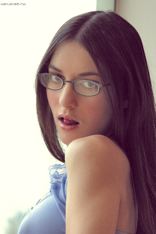 Hot Larisa Fox in glasses lifts her shirt to smoke with small perky tits bared ポルノ写真 #424031238 | Larisa Fox, Glasses, モバイルポルノ