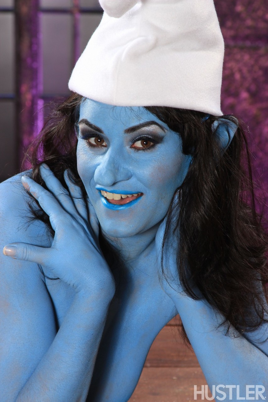 Latina chick Charley Chase shows off her girl parts in a Smurf outfit porn photo #426357906 | Hustler Pics, Charley Chase, Cosplay, mobile porn