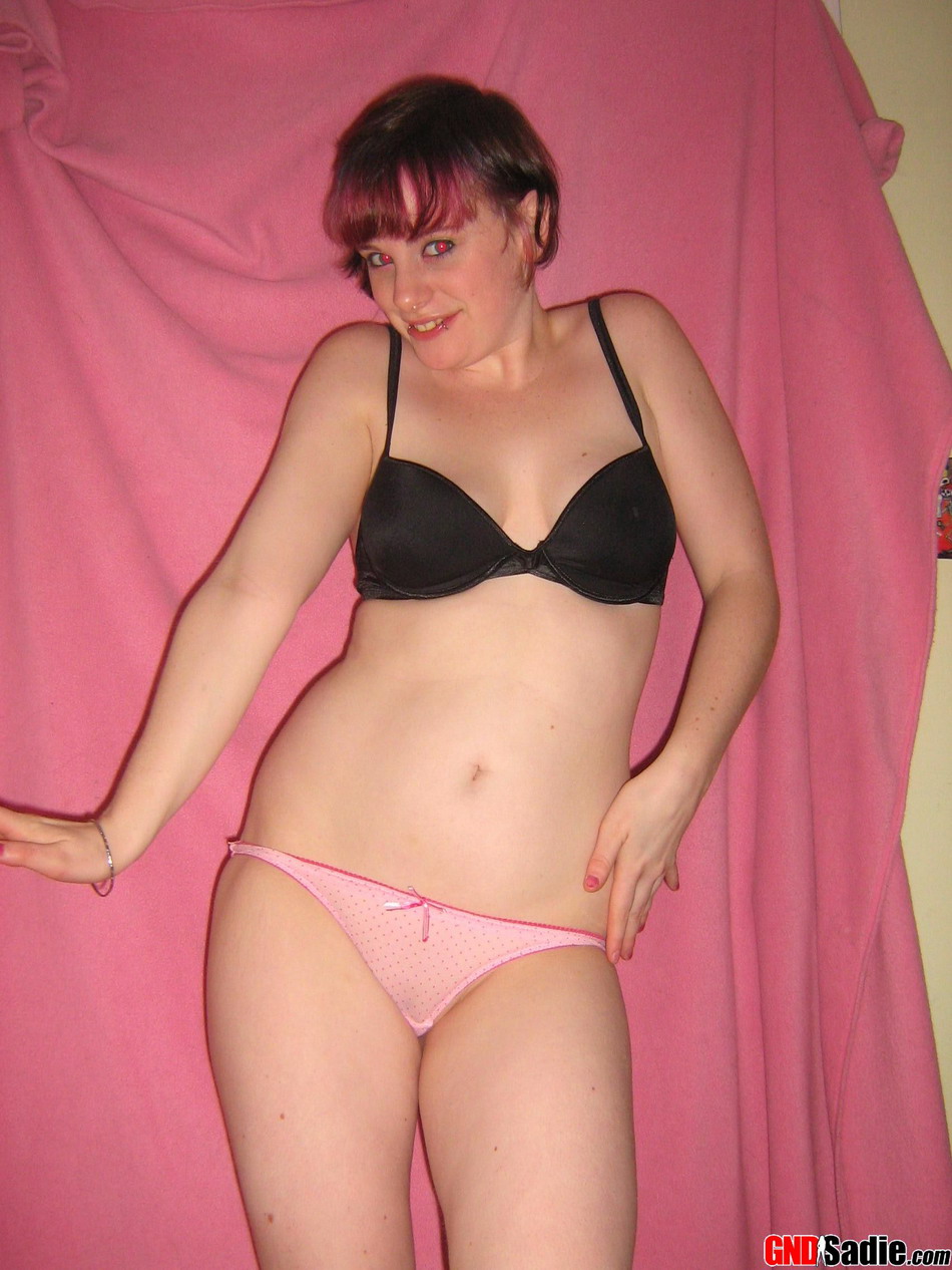 Sadie loves to show off her brand new pink panties photo porno #426112557